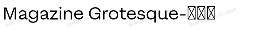 Magazine Grotesque字体转换
